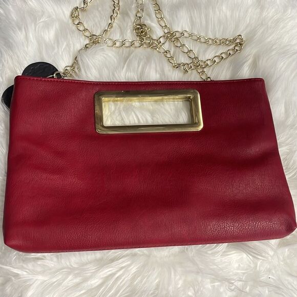 NWT Imoshion Women’s PU Leather Vegan Red Fashion Purse - Picture 7 of 11